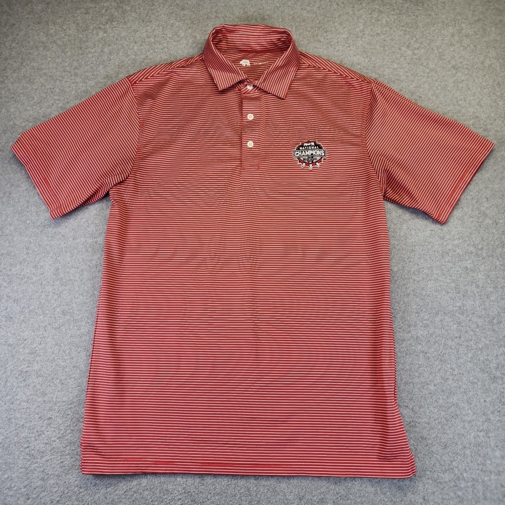 Onward Reserve Men M UGA Georgia Bulldogs National Champions 2021 Polo Shirt - Picture 2 of 9